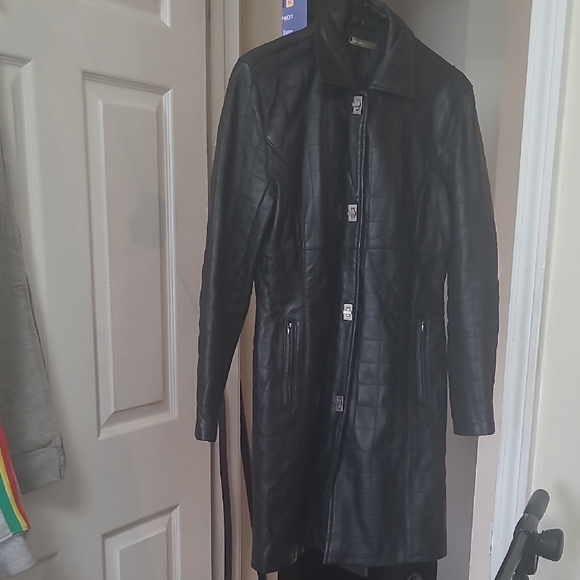 Brandon Thomas Jackets & Blazers - Vintage Brandon Thomas Vintage Quilted Leather Coat
